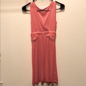 Salmon colored dress